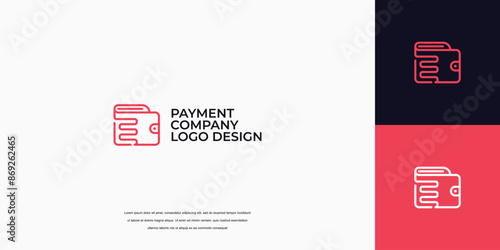 payment logo design, wallet logo with letter E