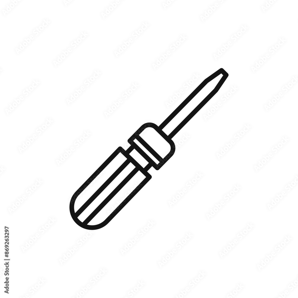 Screwdrive icon logo sign vector outline Screwdrive icon logo sign vector outline