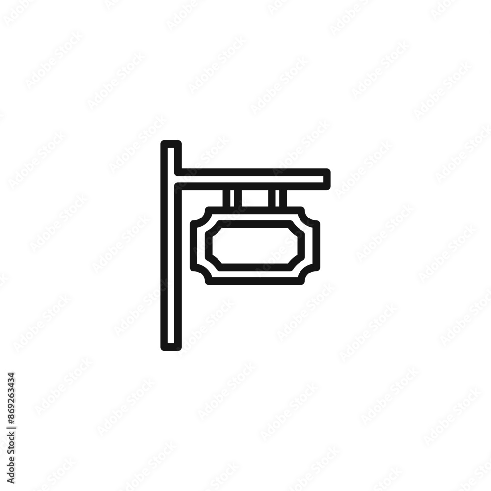 sign board icon logo sign vector outline sign board icon logo sign vector outline
