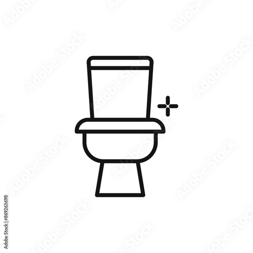 Toilet icon logo sign vector outline