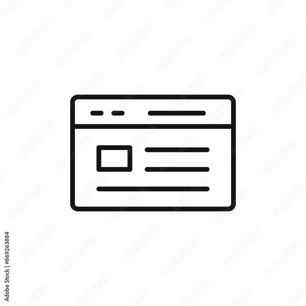 web Ui interface icon logo sign vector outline web Ui interface icon logo sign vector outline