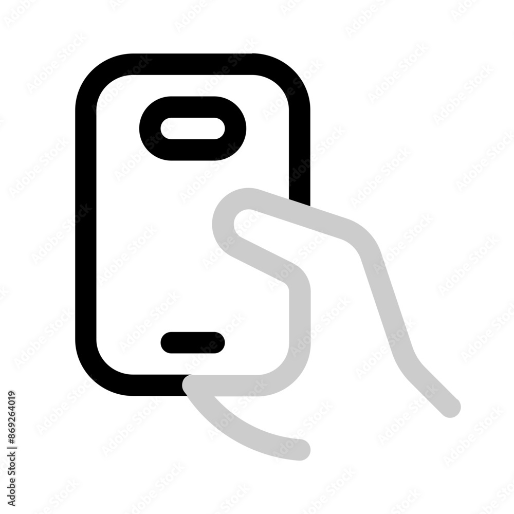 iholding phone con with duoline style, perfect for user interface projects iholding phone con with duoline style, perfect for user interface projects