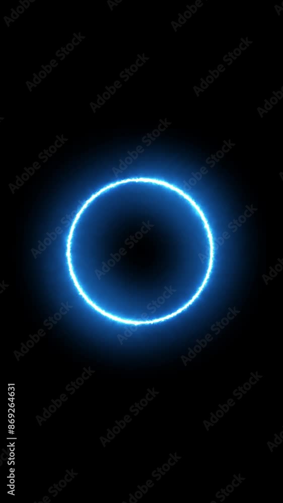 Abstract vertical background, Hard Core circle, spectrum cycle animation, glowing neon light. Abstract vertical background, Hard Core circle, spectrum cycle animation, glowing neon light.