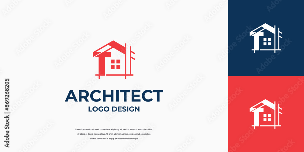 building letter mark logo design, real estate, architect icon template building letter mark logo design, real estate, architect icon template
