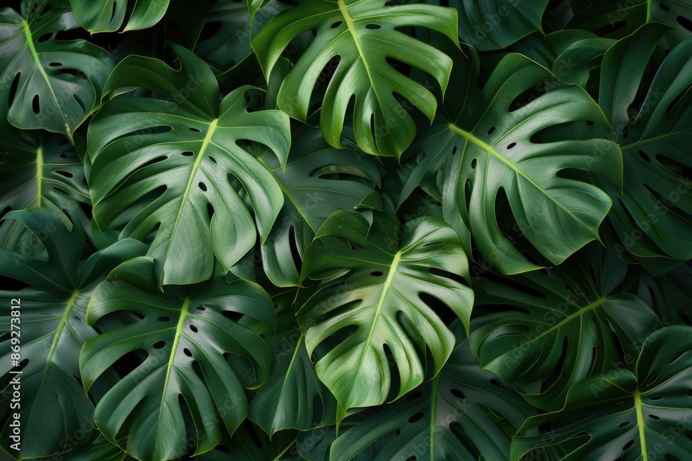A detailed view of a cluster of green leaves A detailed view of a cluster of green leaves