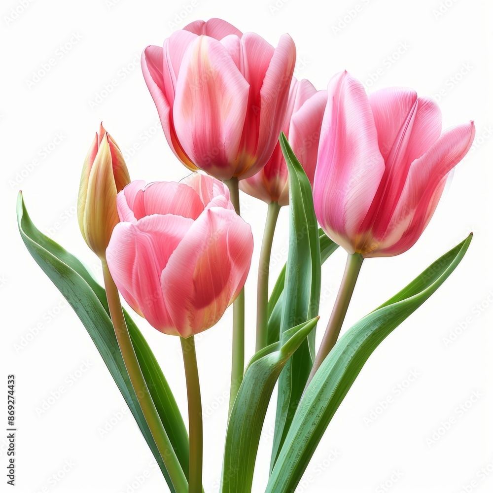 Fototapeta premium Pink Flowers Arranged in a Vase