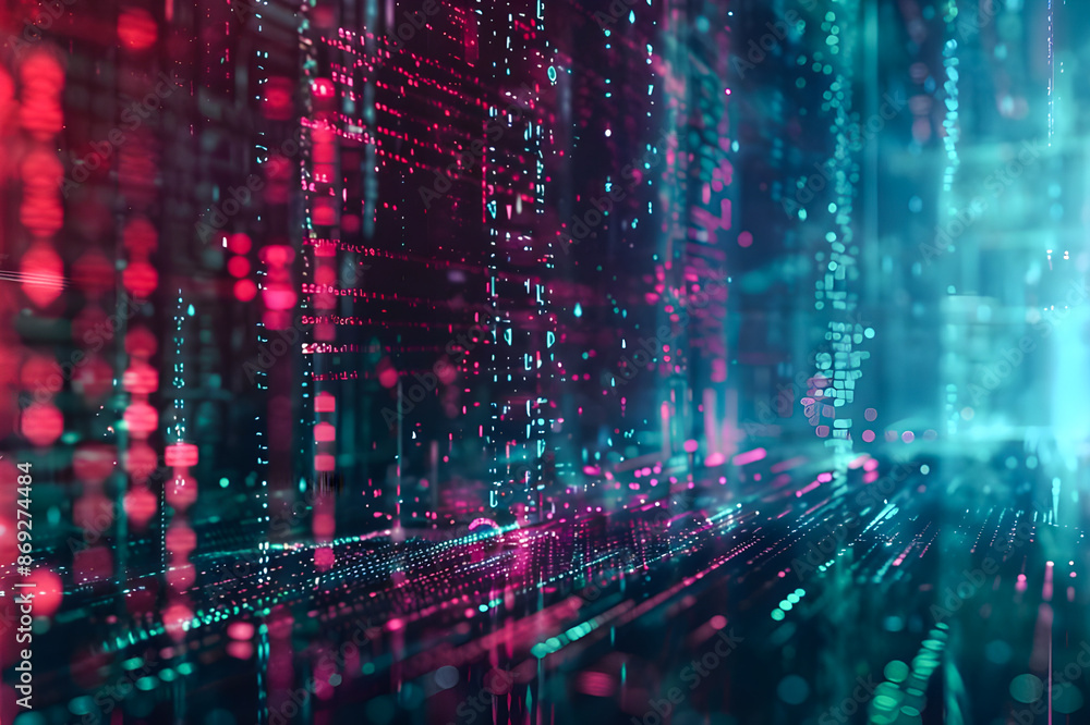 Digital background suitable for various technological operations like neural networks, AI, data encryption, and scientific research. Digital background suitable for various technological operations like neural networks, AI, data encryption, and scientific research.