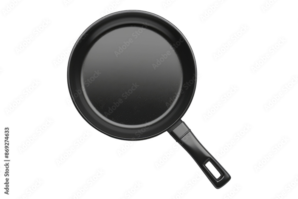 Black frying pan isolated on transparent background Black frying pan isolated on transparent background