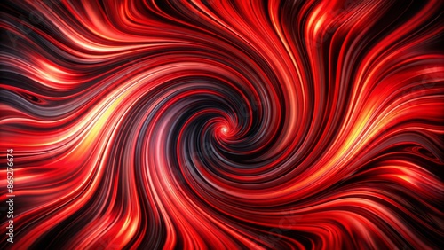 Vibrant red and black swirling abstract background with dynamic shapes and bold textures, evoking intense energy and artistic expression. photo