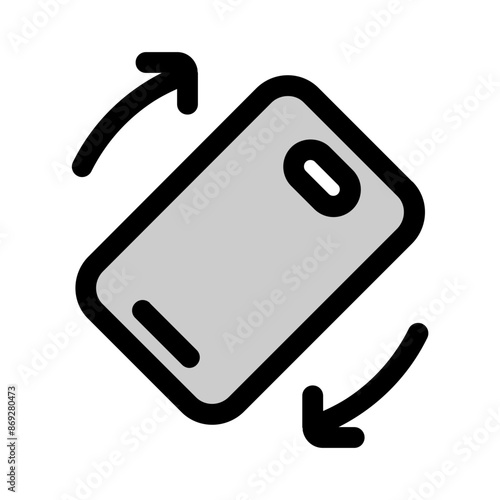 phone rotate icon with duotone style, perfect for user interface projects