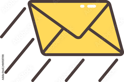 Sent email line icon
