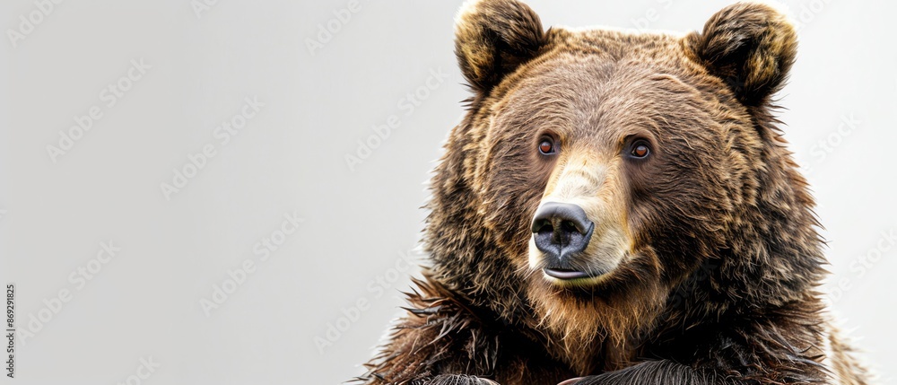 Fototapeta premium Shoot in soft light to maintain details in the bears fur