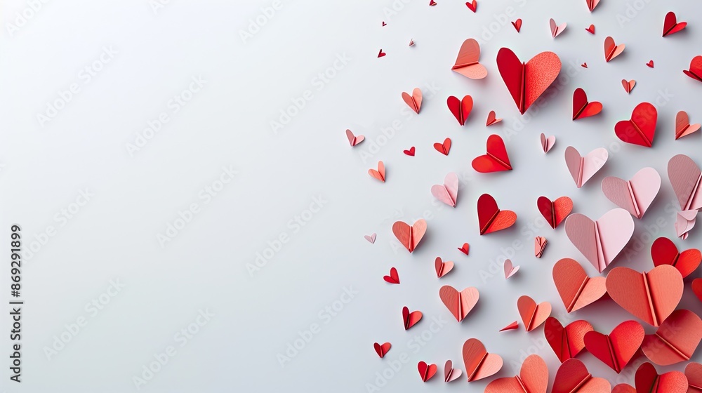 Pattern of Small Hearts in Pink and Red Pattern of Small Hearts in Pink and Red