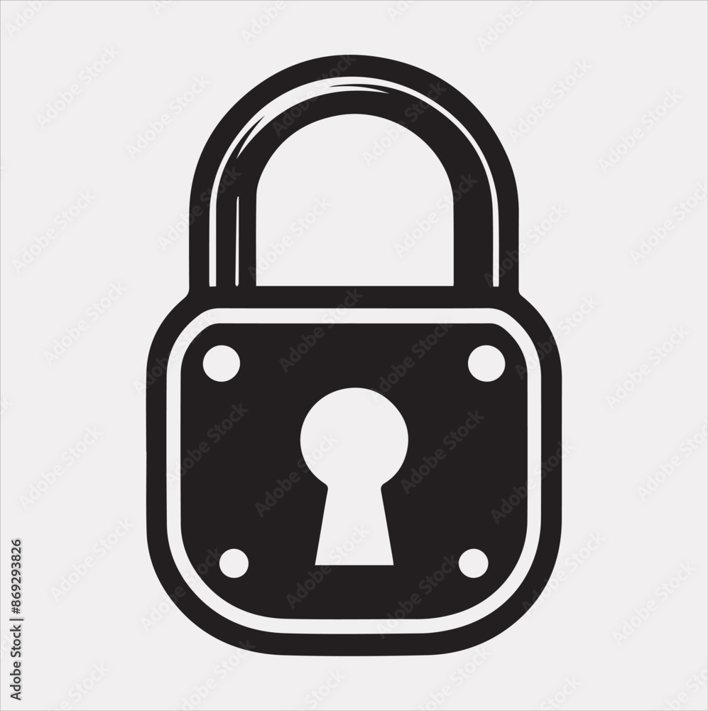 lock vector silhouette illustration lock vector silhouette illustration