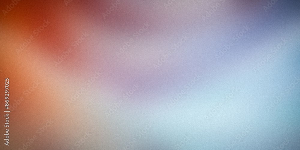 Obraz premium Warm gradient with shades of orange and purple blending into soft blues, creating a tranquil and inviting backdrop. Perfect for enhancing designs with a cozy, artistic feel