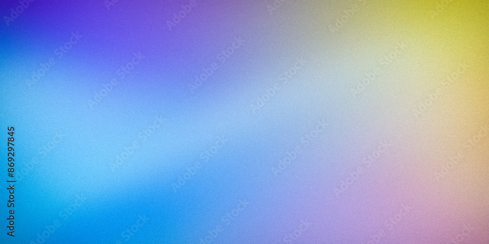 Fototapeta premium Vibrant gradient background transitioning smoothly through blue, purple, and yellow hues. Ideal for modern designs, digital art, and creative projects