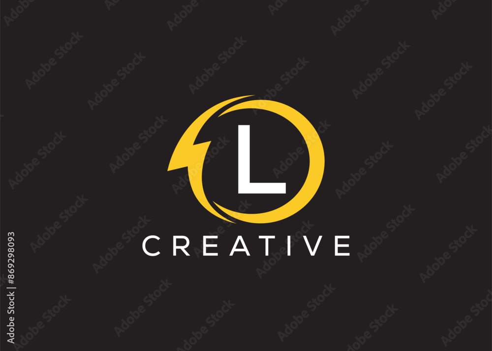 Minimal and professional Letter L thunder logo design template Minimal and professional Letter L thunder logo design template