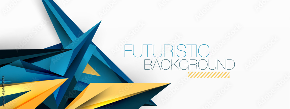 Minimal geometric abstract background. Low poly dynamic triangle design. Trendy techno business template for wallpaper, banner, background or landing Minimal geometric abstract background. Low poly dynamic triangle design. Trendy techno business template for wallpaper, banner, background or landing