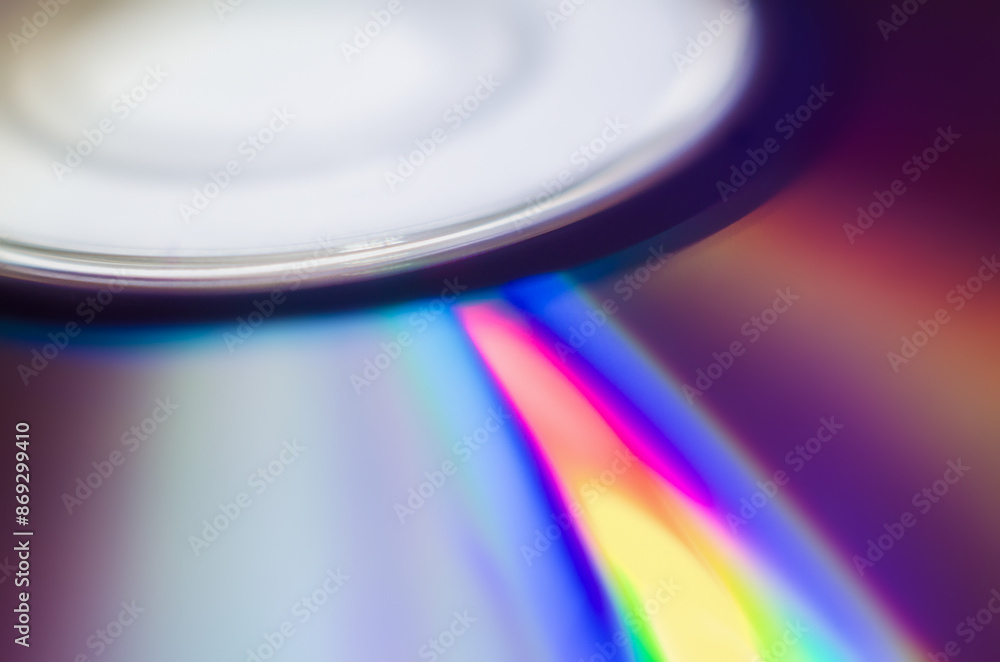 color surface of a compact disc macro close up color surface of a compact disc macro close up