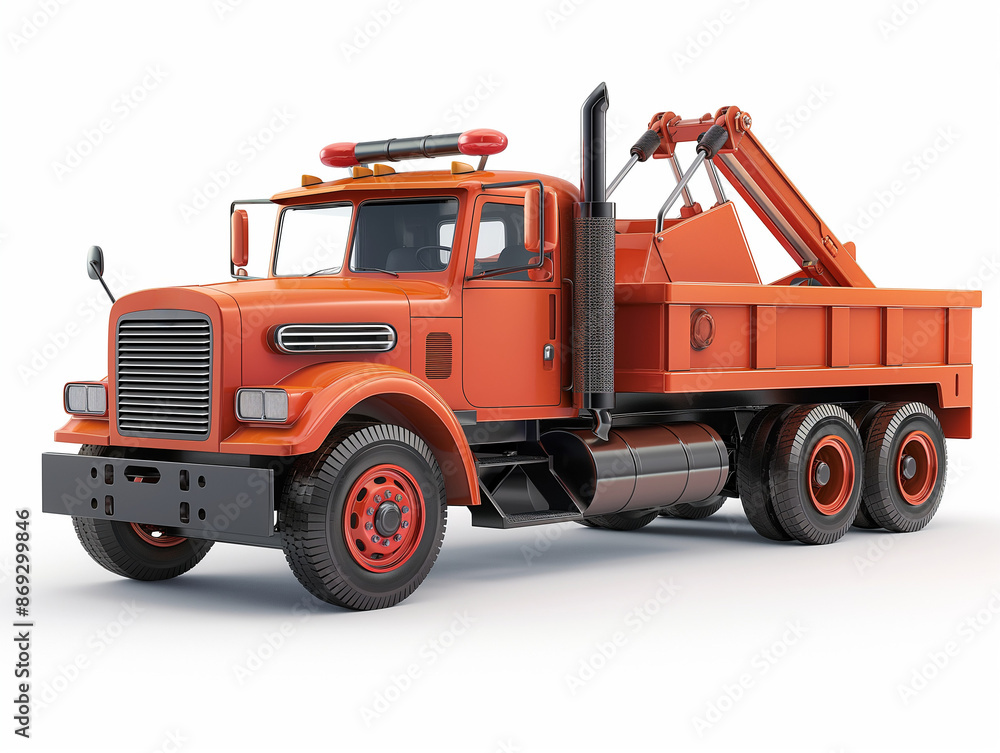 Fototapeta premium Tow truck isolated on white background