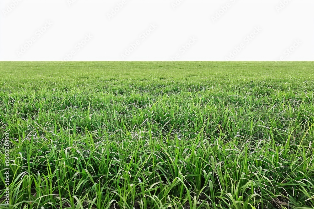 A serene landscape featuring a lush green grass field with a clear blue sky in the background, suitable for use as a background or for depicting outdoor activities A serene landscape featuring a lush green grass field with a clear blue sky in the background, suitable for use as a background or for depicting outdoor activities