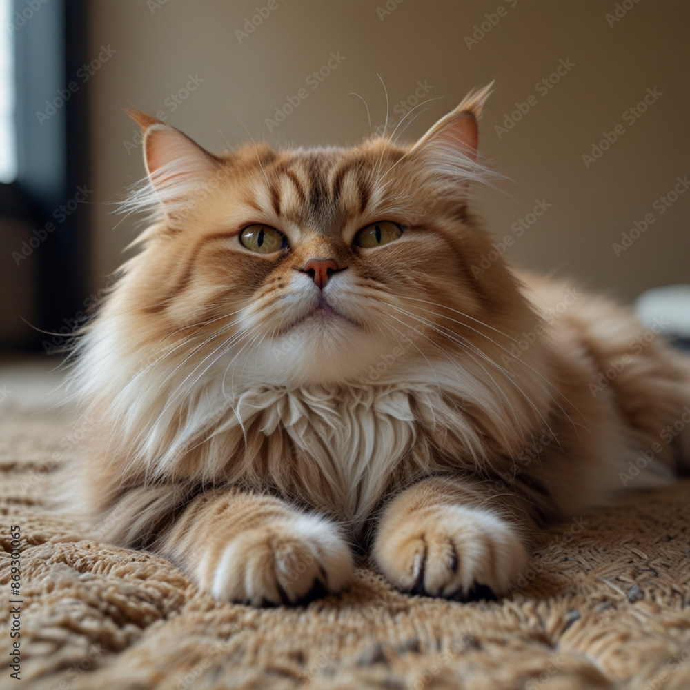 Portrait of beautiful cat exploring. Generative Ai Portrait of beautiful cat exploring. Generative Ai