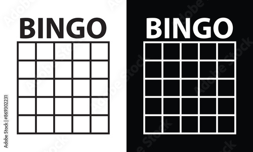 Bingo board icon. Lottery tickets sign. Lotto bingo cards symbol. flat style. Vector illustration. EPS 10