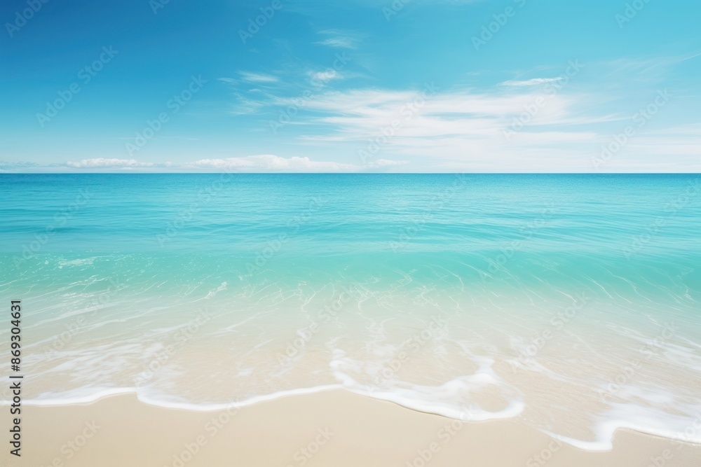 Obraz premium Beach and sea clear water beach backgrounds outdoors.