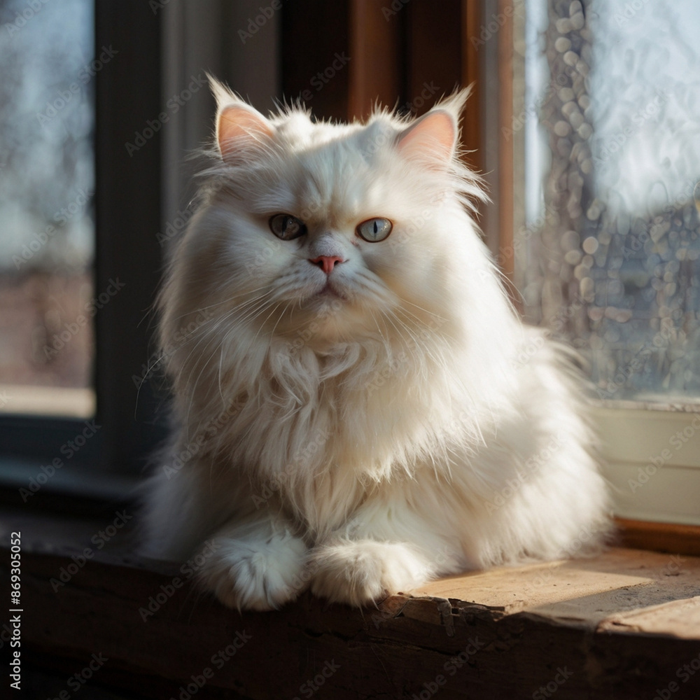 Portrait of beautiful cat exploring. Generative Ai Portrait of beautiful cat exploring. Generative Ai