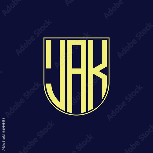 jak letter logo design