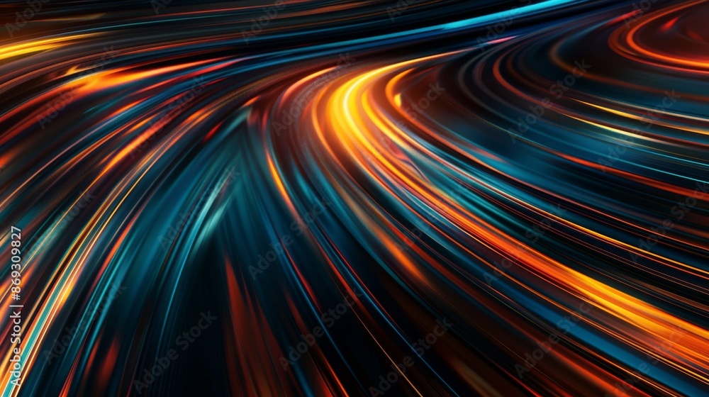 Dark black backgrounds, glowing light effects, and sparkling highlights in a futuristic wave design. Dark black backgrounds, glowing light effects, and sparkling highlights in a futuristic wave design.