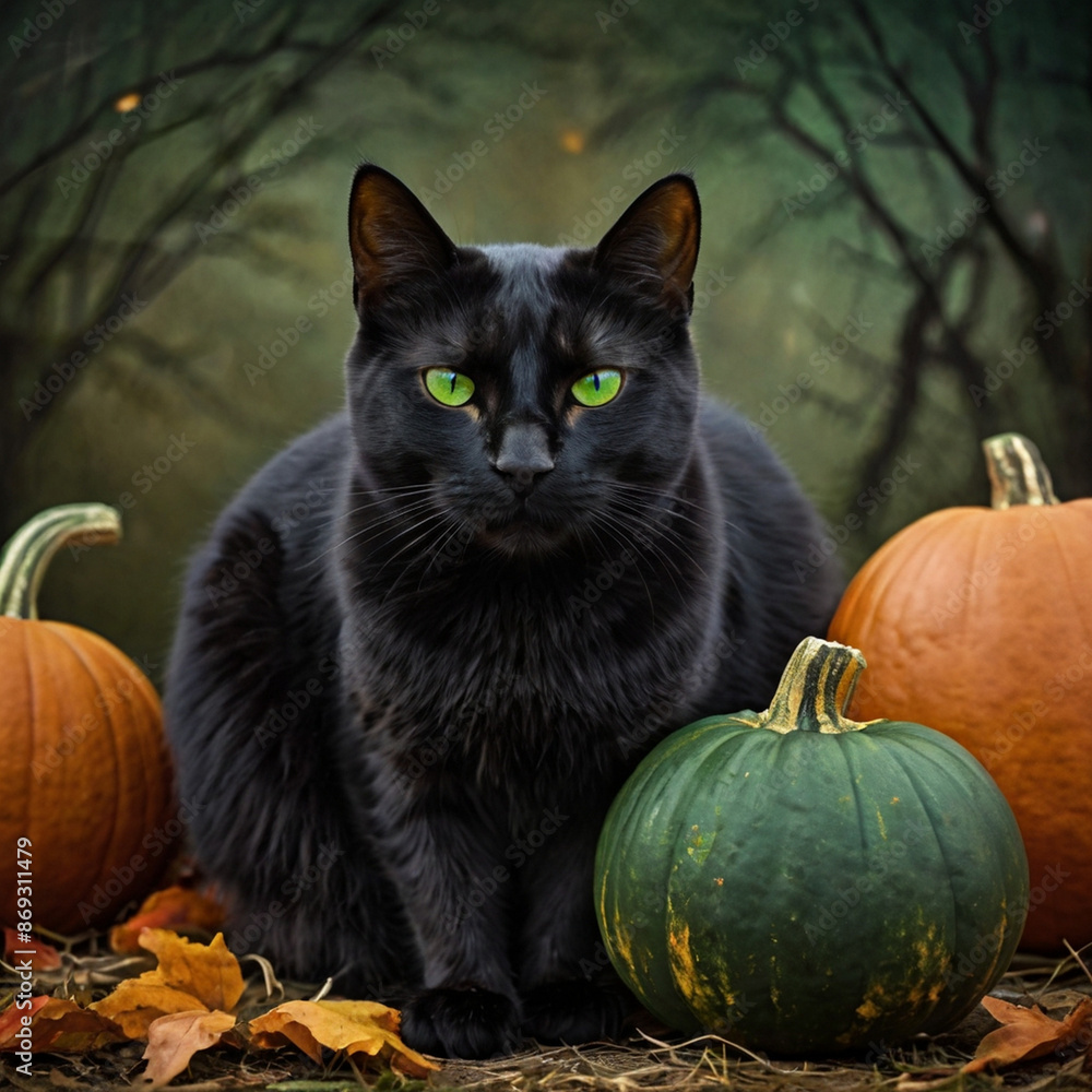 Portrait of beautiful cat exploring. Generative Ai Portrait of beautiful cat exploring. Generative Ai