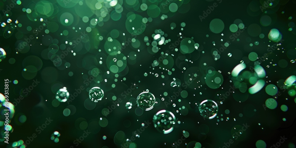 A bunch of colorful bubbles floating in the air A bunch of colorful bubbles floating in the air