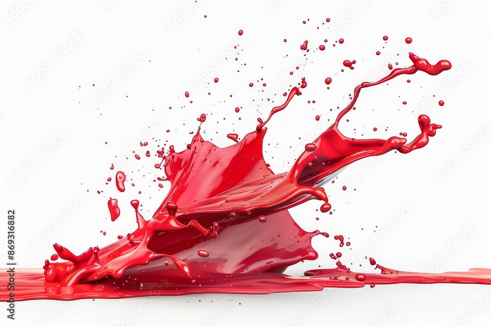 Blood or ink splashes, drops, splatters, or painted red dots on a white background for Halloween festive. Blood or ink splashes, drops, splatters, or painted red dots on a white background for Halloween festive.