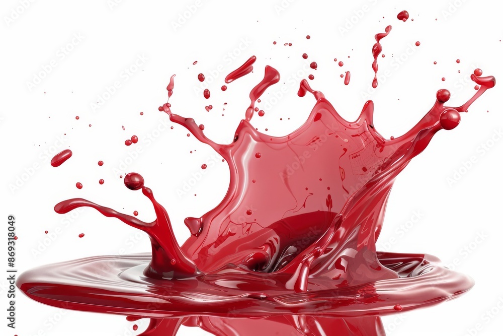 Ketchup or tomato sauce splashing in the air, little blobs in a wave shape, sauce liquid flowing wavy. Ketchup or tomato sauce splashing in the air, little blobs in a wave shape, sauce liquid flowing wavy.