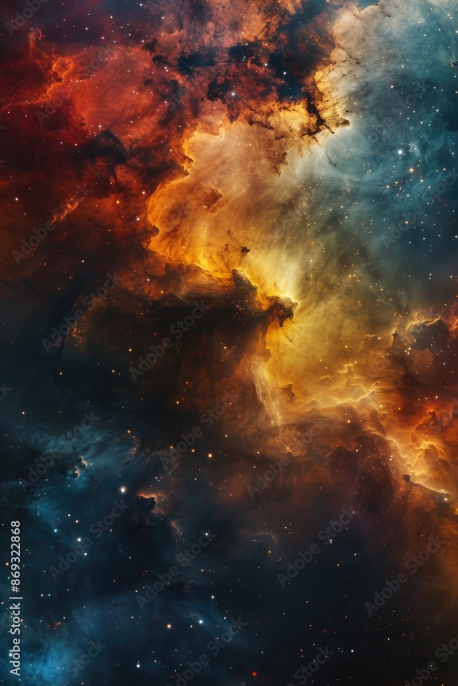 A vibrant and stunning picture of the cosmos featuring bright stars against a kaleidoscope of colors A vibrant and stunning picture of the cosmos featuring bright stars against a kaleidoscope of colors
