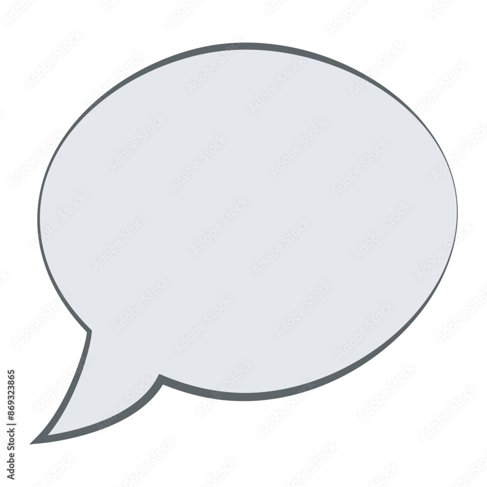 Circle speech bubble with outline isolated on white background. Cartoon chatting box, message box icon. Hand drawn style Circle speech bubble with outline isolated on white background. Cartoon chatting box, message box icon. Hand drawn style