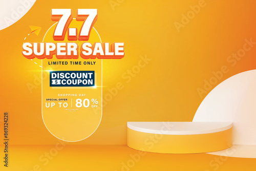 Flash sale 3D-style vector banner and 3D elements are available for use on online shopping websites or in social media advertising.