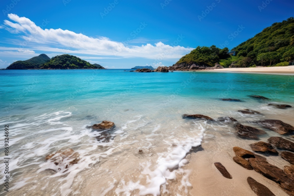 Fototapeta premium Island beach landscape outdoors.