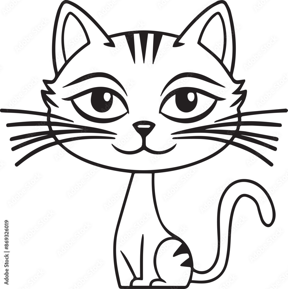 Fototapeta premium cat with a eyes