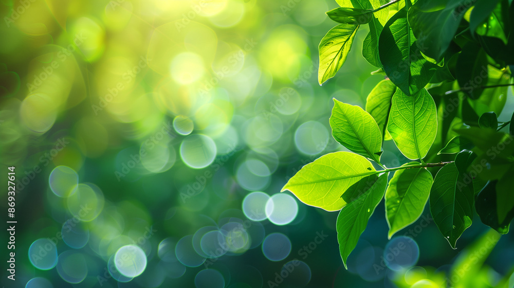 green leaves background