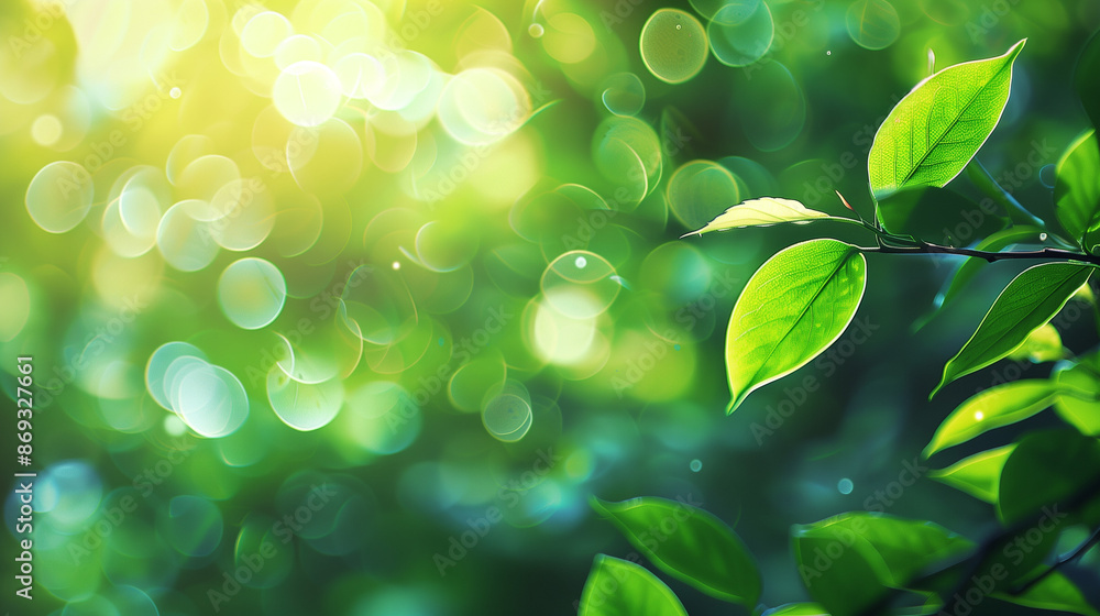 green leaves background