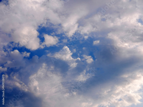 Abstract clouds background with blue sky background © NARONG
