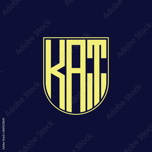 kat letter logo design