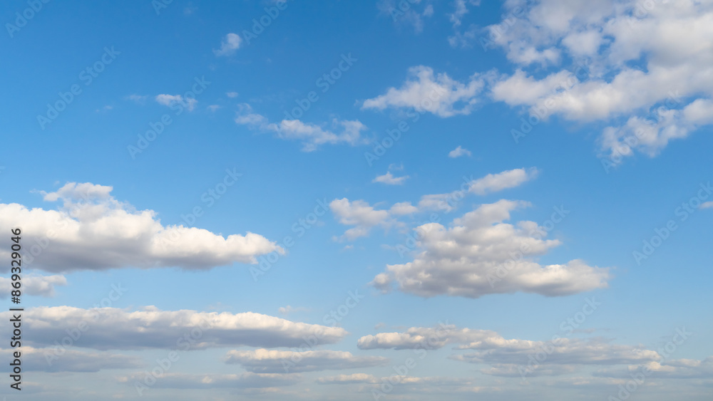 beautiful blue sky with white cumulus clouds for abstract background beautiful blue sky with white cumulus clouds for abstract background