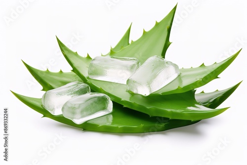 aloe after the rain - close up
 photo