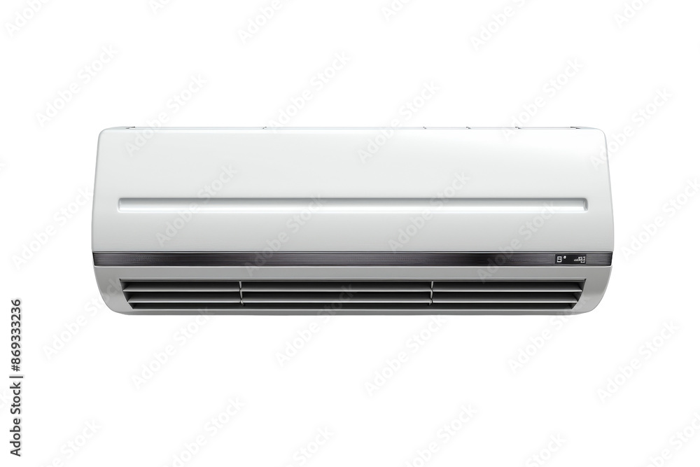 Energy-Efficient Split Air Conditioner Isolated on Transparent Background Energy-Efficient Split Air Conditioner Isolated on Transparent Background
