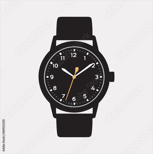watch vector silhouette illustration