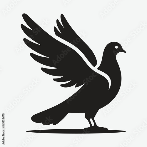 Majestic Pigeon Silhouette: Capturing the Elegance in Shadows