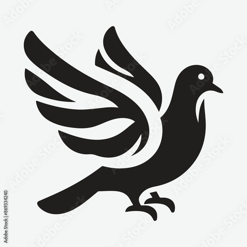 Majestic Pigeon Silhouette: Capturing the Elegance in Shadows